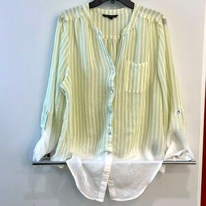 Zac & Rachel XL semi sheer blouse